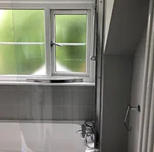 window onto a bath