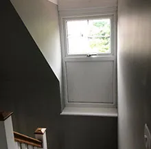 window onto staircase